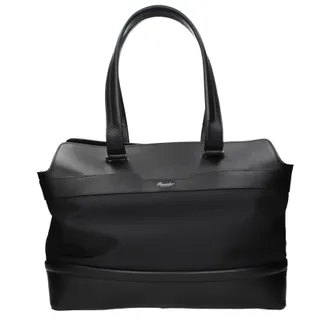 Pineider Herrens Umh&auml;ngetaschen aus schwarzem Stoff