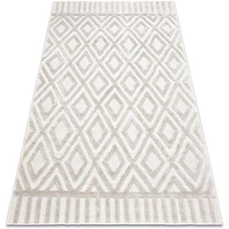 RugsX Rugsx - Alfombra Santo Sisal 58377 Diamantes, Geom&eacute;trico, Zigzag Beige Beige 180x270 Cm
