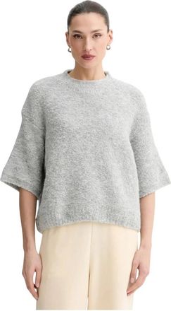 American Vintage Zolly Ronde Hals Trui - Dames - Ronde hals truien - Grijs - Xs/S - Wol - Truien & Vesten