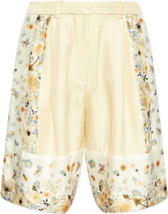 Munthe Shorts Fabiane in seta - Toni neutri