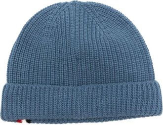 Moncler Boys Enfant Hat Light Blue Virgin Wool