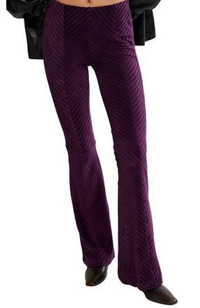 Free People Penny Flare Velvet Pants in Vintage Grape at Nordstrom Rack, Size X-Large