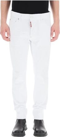 Dsquared2 Cool Guy Slim-fit Broek - Heren - Slim Fit Broeken - Wit - S - Katoen - Broeken