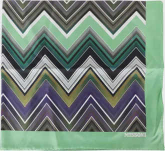 Missoni Foulard in seta con motivo zig-zag