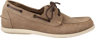 Pollini Beige Su&egrave;de Lage Mocassin Loafers Casual Heren Schoenen