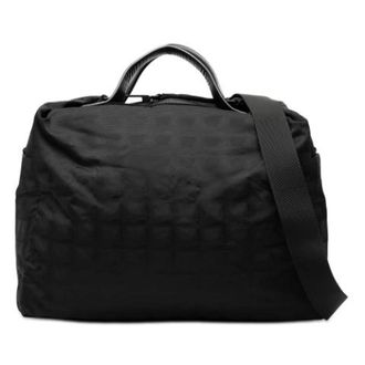 Chanel Pre-owned Weekend Bags, unisex, Black, Size: ONE SIZE Pre-owned Nylon Travel Bag