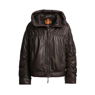 Parajumpers Gracia Leren Jas - Dames - Jassen - Bruin - Maat: XS Zijde