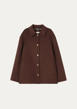Burberry Lancashire Check Wool Twill Single-Breasted Jacket