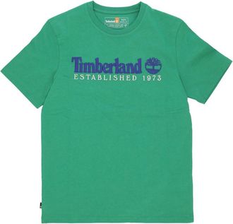 Timberland Vintage Est 1973 Celtic Green Tee - Dames - T-shirts - Groen - M - Katoen - Tops