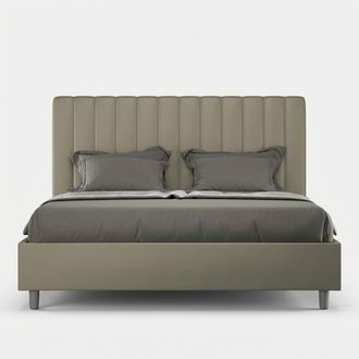 Les Tendances Cama Matrimonio Contenedor 160x200 Moderno Polipiel Agueda M1 - Marr&oacute;n