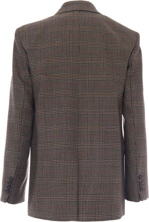 Max Mara Womens Blazer Alca Pied De Poule Black Jacket