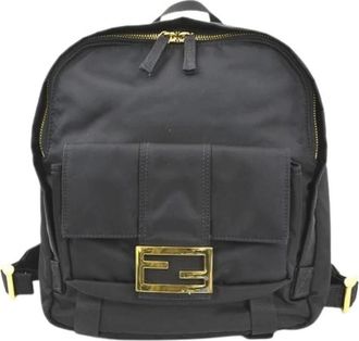 Fendi Pre-owned Nylon fendi-bags - Dames - Vintage Rugzakken - Zwart - ONE Size - Nylon - Vintage