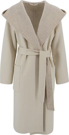 Parosh Virgin Wool Coat With Hood