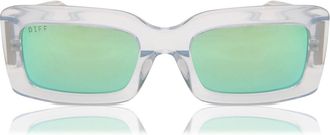 DIFF Eyewear Indy DE01-0582-OUTYN Womens Sunglasses Blue Size 51