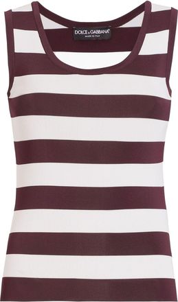 Dolce & Gabbana Gestreepte tanktop - Wit