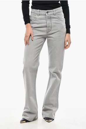 Bottega Veneta Jeans Flared Fit in Denim Stone Wash 21cm taglia 40
