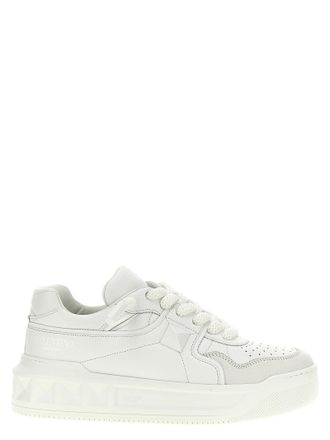 Valentino Garavani White Calfskin Chunky Mens Sneakers
