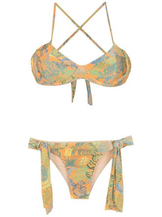 Amir Slama Bikini con stampa - Arancione