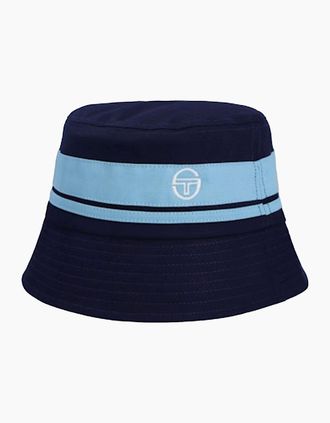 Sergio Tacchini Mens Sergio Tacchini Newsford Bucket Hat Maritime Blue/Baltic Sea - Navy - Size: ONE size