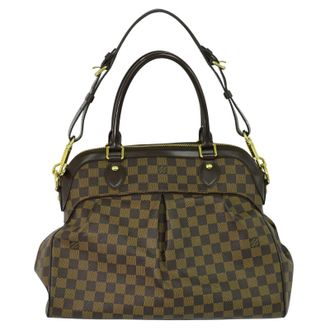 Louis Vuitton Trevi Handbag Damier Brown Canvas Handbag (Pre-Owned)