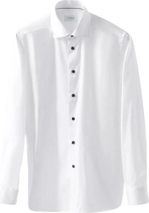 Eton Signature Twill Shirt - Heren - Zakelijke Overhemden - Wit - 2XL - Katoen - Overhemden