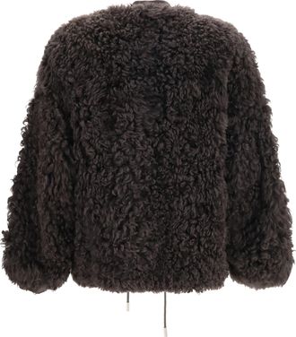 Sword 6.6.44 Teddy-Effect Faux Fur Jacket - Black