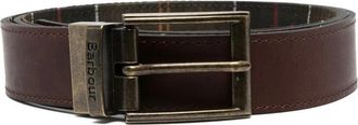 Barbour Multikleur Leren Riem Gesp Sluiting - Heren - Riemen - Bruin - M - Accessoires
