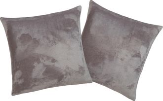 My Home Dekokissen »Jil« aus super weichem Kuschelfleece, Kissenhüllen ohne Füllung, 2 Stück
