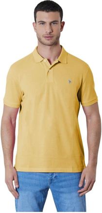 U.S.Polo Association U.s. Polo Assn., Heren, Tops, Geel, Maat: 2XL Katoen