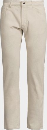 Canali Washed Modern-Fit Slim-Straight Jeans