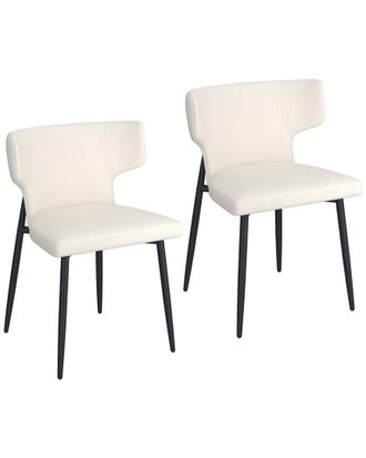 Worldwide Home Furnishings Set Of 2 Contemporary Dining Chair