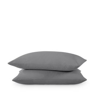 Bare Home 400 Thread Count Organic Cotton Sateen Pillowcase Set in Grey at Nordstrom, Size Standard