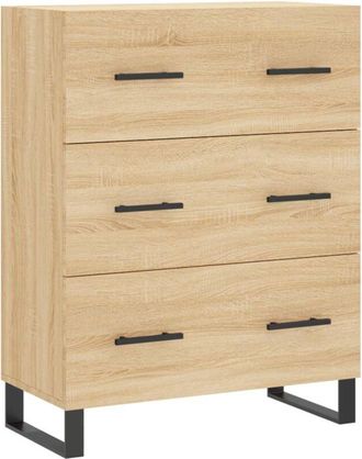 vidaXL Aparador De Madera De Ingenier&iacute;a Roble Sonoma 69,5x34x90 Cm Vidaxl