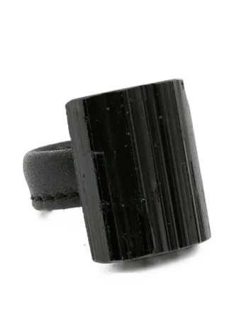 Monies Ring Black Band Noir Ring