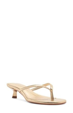 Schutz Carolyn Kitten Heel Sandal in Platina at Nordstrom, Size 9.5