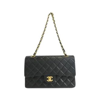 Chanel Pre-owned Lambskin Shoulder Bag - Dames - Pre-owned - Zwart - Maat: ONE Size Leer