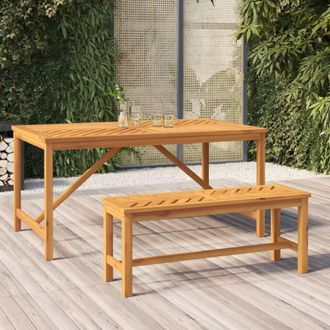 vidaXL Vidaxl - Banco De Jard&iacute;n Madera Maciza De Acacia 110 Cm