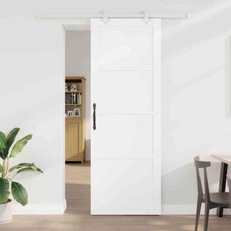 vidaXL Vidaxl - Puerta Corredera Manual Blanco 83 X 232 Cm