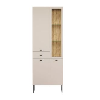 Calicosy Vitrina de 3 puertas, 1 caj&oacute;n y 1 hueco abierto a197 cm - cachemira
