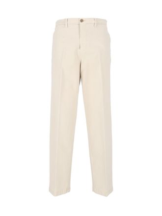 BRIGLIA 1949 Mid-Rise Minimalist Straight-Leg Pants