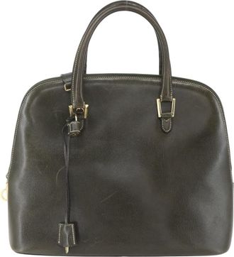 Ferragamo Vintage Handbag Leather Leather Handbag (Pre-Owned)