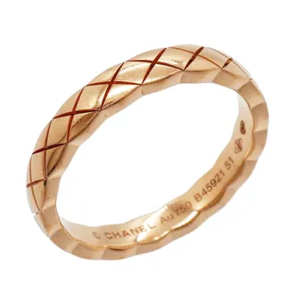 Chanel Pink Gold (18K) Band Ring (Pre-Owned)