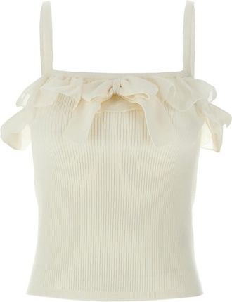 Alessandra Rich Mujer, Camisetas, Blanco, Talla: S