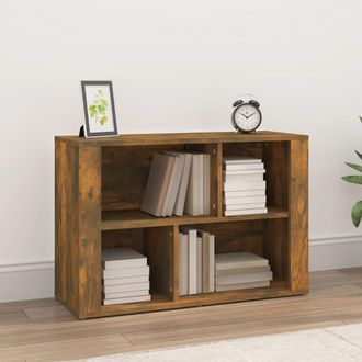vidaXL Vidaxl - Aparador Madera Contrachapada Color Roble Ahumado 80x30x54 Cm