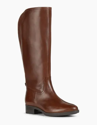 Geox Womens Geox D Felicity Leather Womens Brown Boots - Size: 7.5