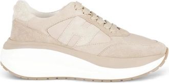 Hogan H714 Leren Sneakers - Dames - Sneakers - Bruin - 37 EU - Leer - Schoenen