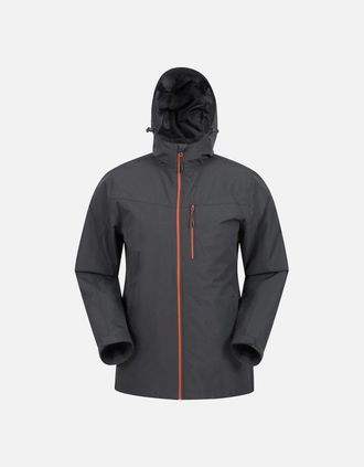 Mountain Warehouse Mens Mountain Warehouse Mens Brisk Extreme Waterproof Jacket - Grey - Size: 46/Regular
