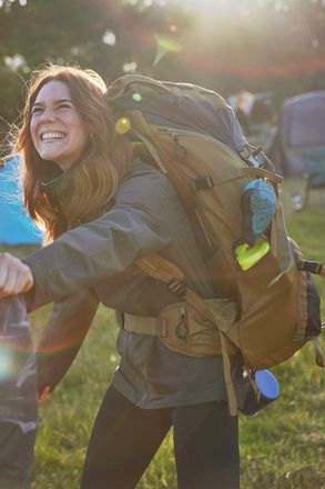 Mountain Warehouse Carrion 80L Rucksack - Soft Travel Backpack, Breathable Daypack Khaki