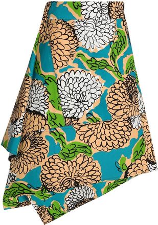Marni asymmetric patterned skirt Size S