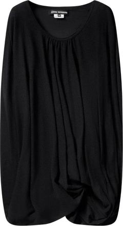 Junya Watanabe Gelaagde Pullover Blouse - Dames - Shirts - Zwart - S - Leer - Tops